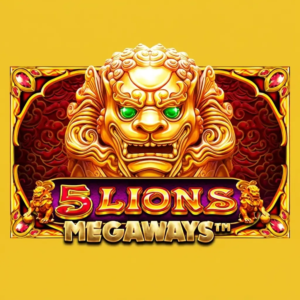 Machine Ă sous 5 Lions Megaways disponible sur Rockstar Casino avec gains massifs