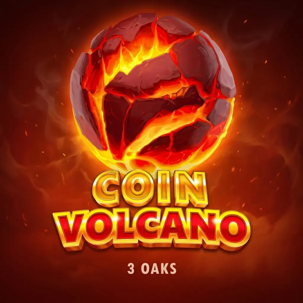 Coin Volcano sur Rockstar Casino avec pièces en feu et bonus